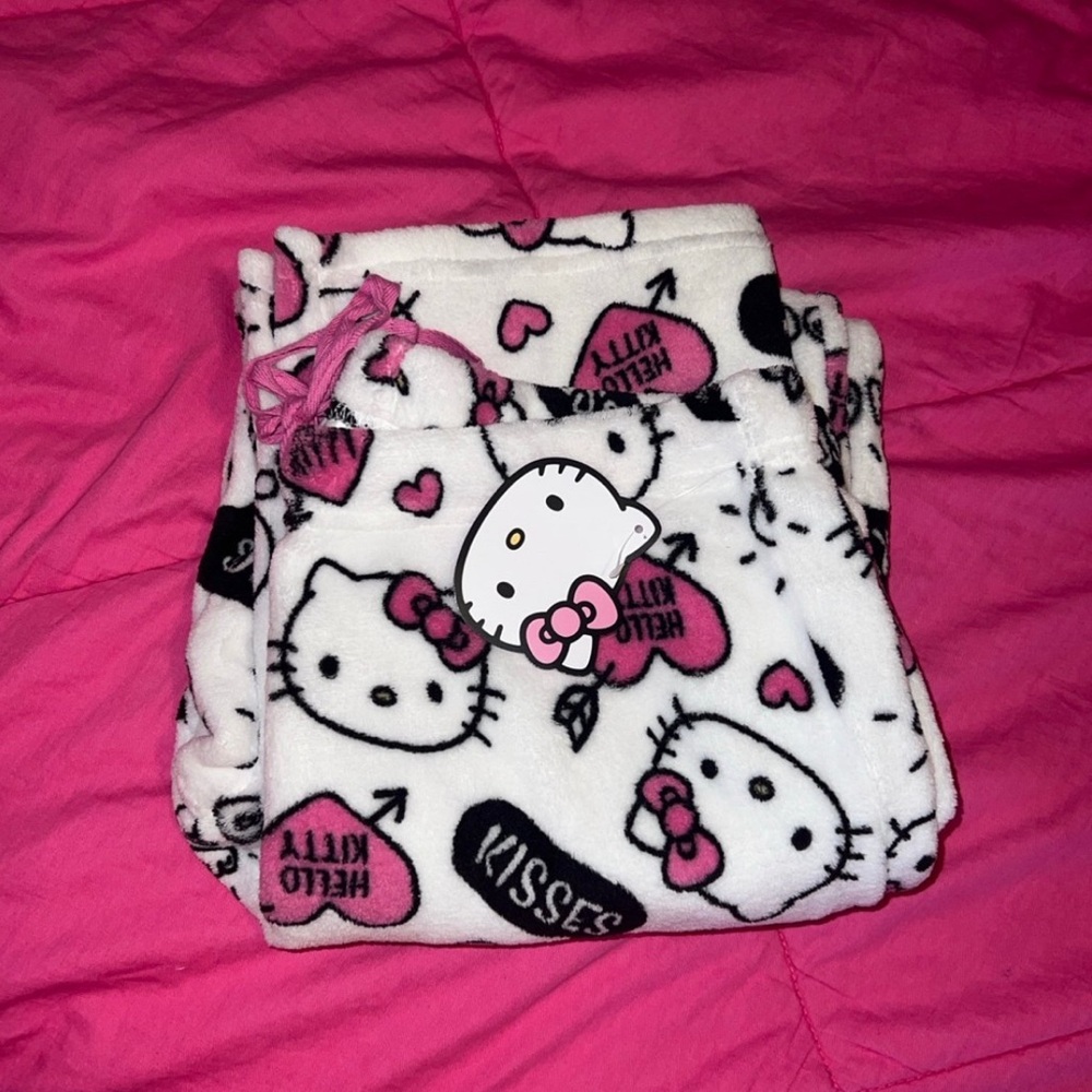Hello kitty plush pajama pants